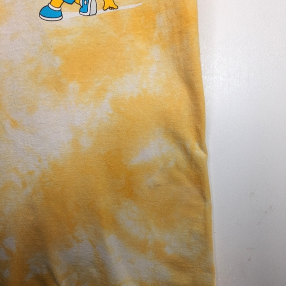 Vtg The Simpsons T Shirt S Yellow Tie Dye Sorry or Whatever Bart Simpson Graphic - Picture 10 of 10